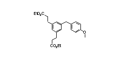 diethyl 3,3'-(5-(4-methoxybenzyl)-1,3-phenylene)dipropanoate